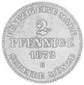 2 Pfennig (1/50 Mark)