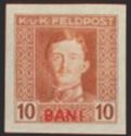 Emperor Karl I (1887-1922) overprinted in BANI