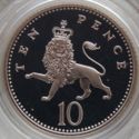 10 Pence (Crowned Lion - Silver Piedfort)