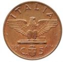 5 Centesimi (Impero, copper)