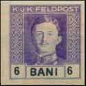 Emperor Karl I (1887-1922) overprinted in BANI