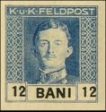 Emperor Karl I (1887-1922) overprinted in BANI