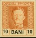 Emperor Karl I (1887-1922) overprinted in BANI
