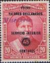 F. A. de Merino (1833-1906), president, overprinted 45c/20c