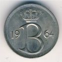 25 Centimes (Flemish legend - medal alignment)