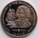 2.80 Ecu (190th Anniversary of Admiral Nelson's Death)
