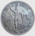 50 Francs (French legend - Brussels Esposition - medal align.)