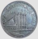 50 Francs (French legend - Brussels Esposition - medal align.)