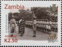 President Kenneth Kaunda (*1924) Inspecting Troops