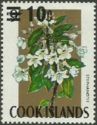 Stephanotis - Surcharged 10c on 9c