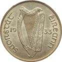 2½ Shillings (Half Crown) - Saorstát Éireann