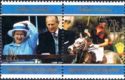 Queen Elizabeth II and Prince Philip - 70c se-tenant pair