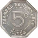 5 Centimes - Kayes - chambre de commerce/Haut-Senegal-Niger