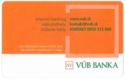 VÚB BANKA - Autorizačná karta