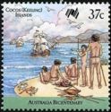 Aborigines Watch Arrival of Fleet, Botany Bay