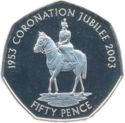 50 Pence (Elizabeth II horseback)