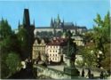 PRAHA. Charles Bridge, larger Lesser Town Bridge Tower