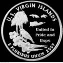 25 Cents / Quarter (US Virgin Islands - Silver edition)