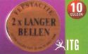 2x langer bellen (op sticker)