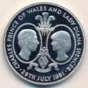 25 Pence (The Prince of Wales and Lady Diana - Silver)