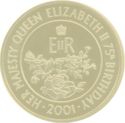 50 Pence (75th Birthday of Queen Elizabeth - Gold edition)