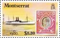 "La Plata" (liner) and 1903 5s. Stamp