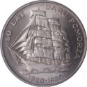20 Złotych (50 years anniv. of training ship Daru Pomorza)