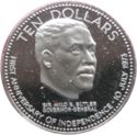 10 Dollars (1st Anniversary of independence - Silver edition)