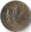 5 Dollars (Maple Leaf - Gold)