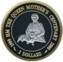 2 Dollars (Queen Mother Centenary)