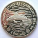 2 Dollars (World Fishes Conference - Silver edition)
