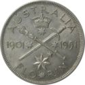 1 Florin (2 Shillings - 50 years of the Commonwealth of Australia)