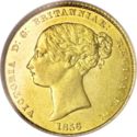 ½ Sovereign (Victoria Queen)