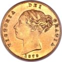 ½ Sovereign (Victoria Queen)