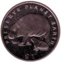 1 Dollar (Pygmy hippopotamus)