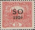 Hradcany at Prague - overprint S O 1920