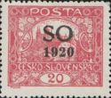 Hradcany at Prague - overprint S O 1920