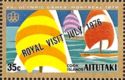 Sailing, overprinted ROYAL VISIT JULY 1976
