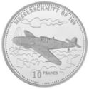10 Francs (ME109 German fighter plane)