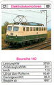 C1 - Elektrolokomotiven - Baureihe 140 238-7 - Baujahr 1957