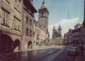 Prague. Tower of Old Town Hall and Týn Church