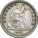 25 Cents / Quarter (Seated Liberty)