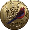 1 Dollar (Air Series - Crimson Rosella)