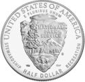 50 Cents / Half Dollar (100th Anniversary of the National Park Service)