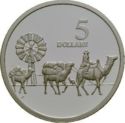 5 Dollars (Masterpieces of Transportation. Camel pack train)