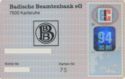 Badische Beamtenbank eG - 7500 Karlsruhe - ec 94