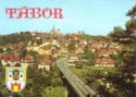 Tábor. Below Castle and Bridge of Lužnice valley