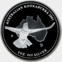 200 Dollars (Kookaburra in flight over map of Australia, MULE)