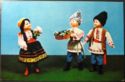 Grapes. Dolls in Moldavian national costumes