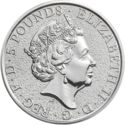 5 Pounds (The Queen's Beasts, Lion of England - Silver)